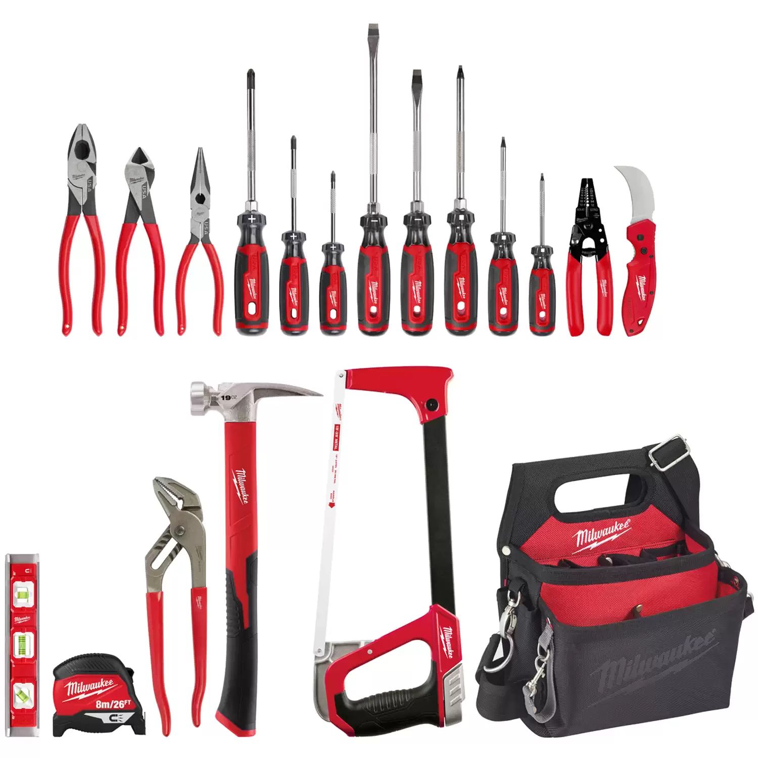 Milwaukee 48-22-0147 19pc Electrical Apprentice Hand Tool Kit